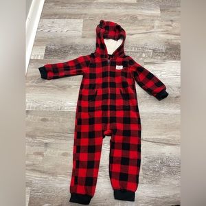 24 month buffalo plaid one piece